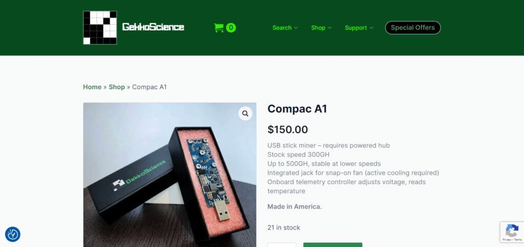 10 Best USB Bitcoin Miners in 2025 4 GekkoScience A1 USB Bitcoin Miners