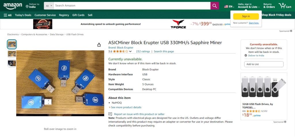 10 Best USB Bitcoin Miners in 2025 6 ASICMiner Block Erupter USB Bitcoin Miners