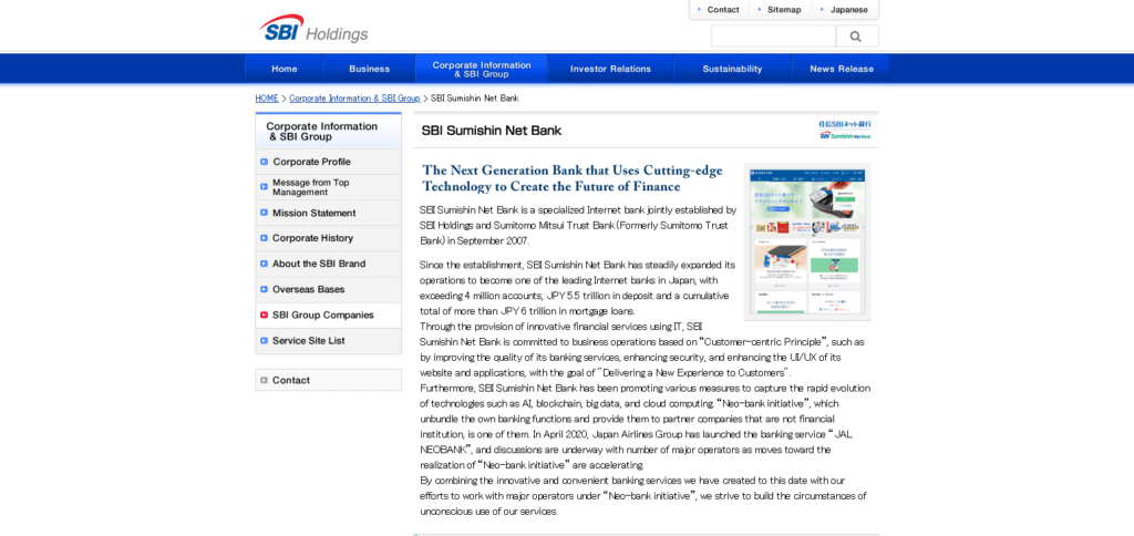 SBI Sumishin Net Bank Best Crypto-Friendly Banks Worldwide