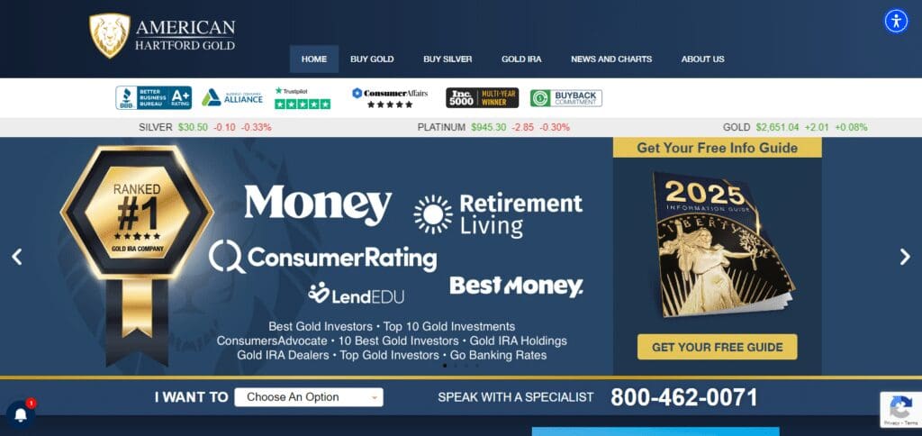 10 Best Gold Investment Companies For 2025 7 American Hartford Gold Investment Companies