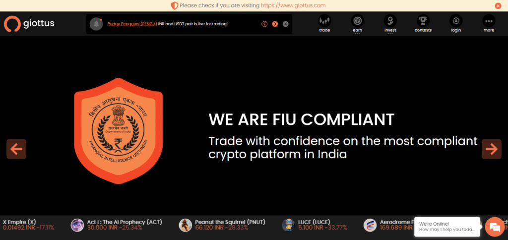 Giottus  Mudrex Exchange Alternatives In India