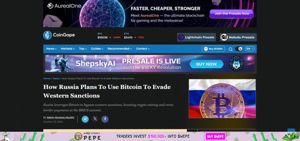 10 Best Russian Language Crypto News Blog 5 CoinGape Russia