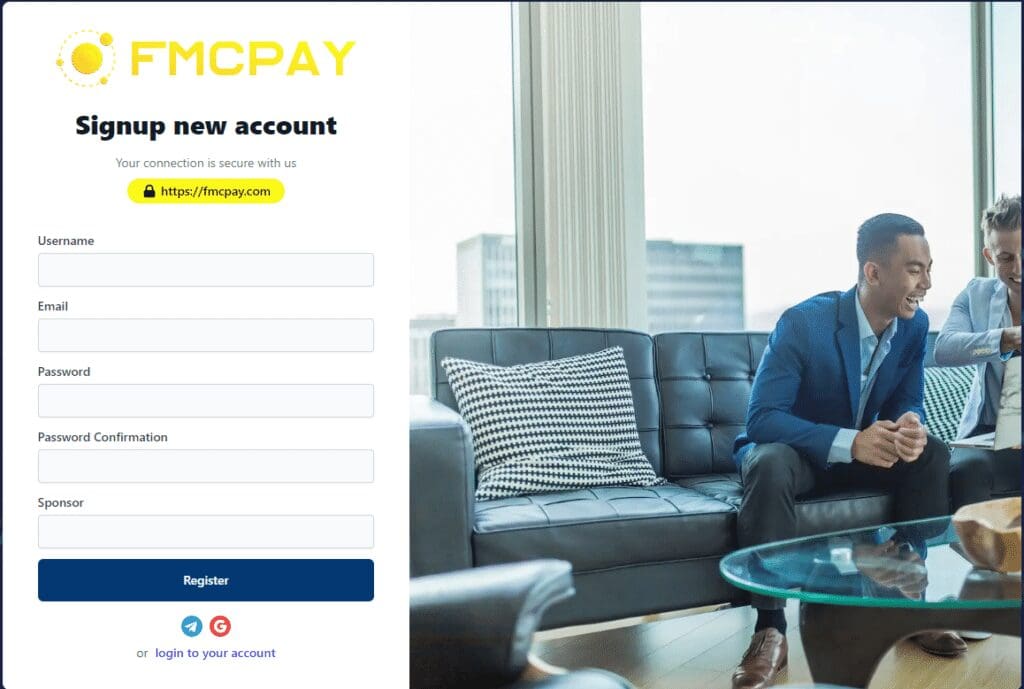 FMCPAY Exchange Review 2024: Features, Fees, and Security Overview 3 How to Sign Up on FMCPAY Exchange?