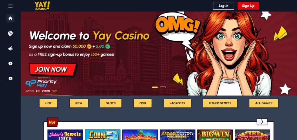 YAY Casino Best Crypto Sweepstakes Promotion Codes