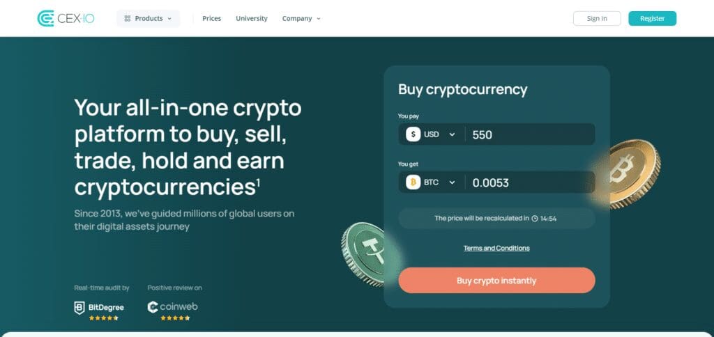 CEX.IO Best Crypto Sweepstakes Promotion Codes