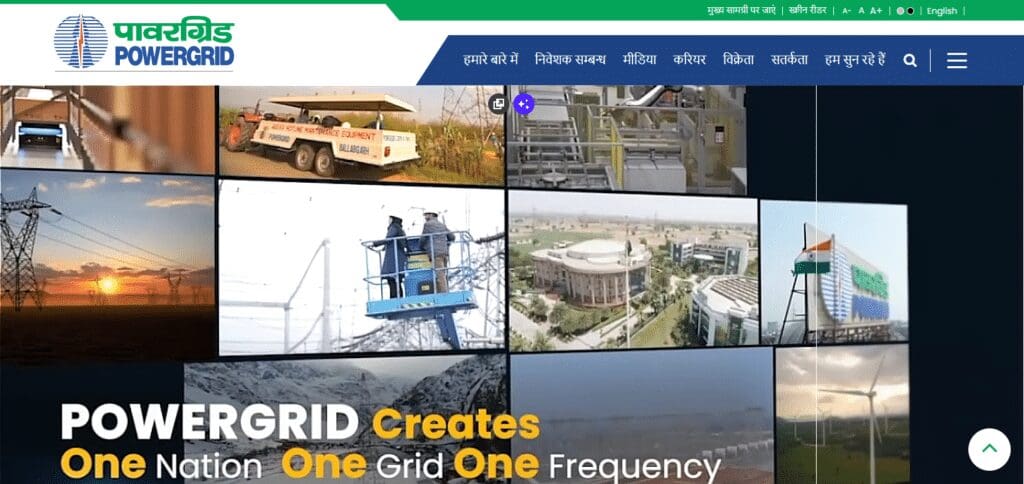 10 Best Infrastructure Stocks to Buy in India in 2025 8 Power Grid Corporation of India Ltd. (NSE) Infrastructure Stocks to Buy in India
