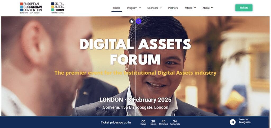 Top 10 Crypto and Blockchain Conferences In 2025 4 Digital Assets Forum Top 10 Crypto and Blockchain Conferences In 2025