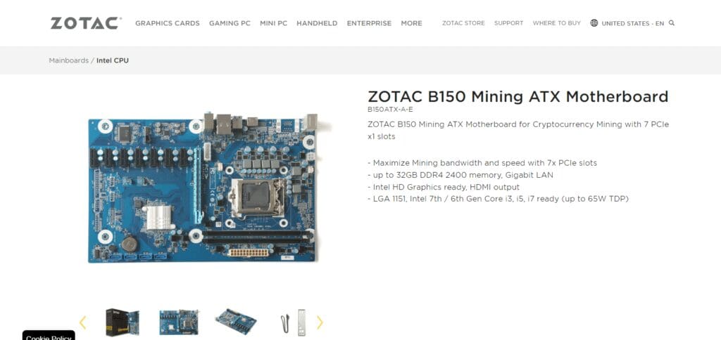 10 Best Crypto Mining Motherboards in 2025 8 Zotac B150 Mining ATX Motherboard Crypto Mining Motherboards in 2025