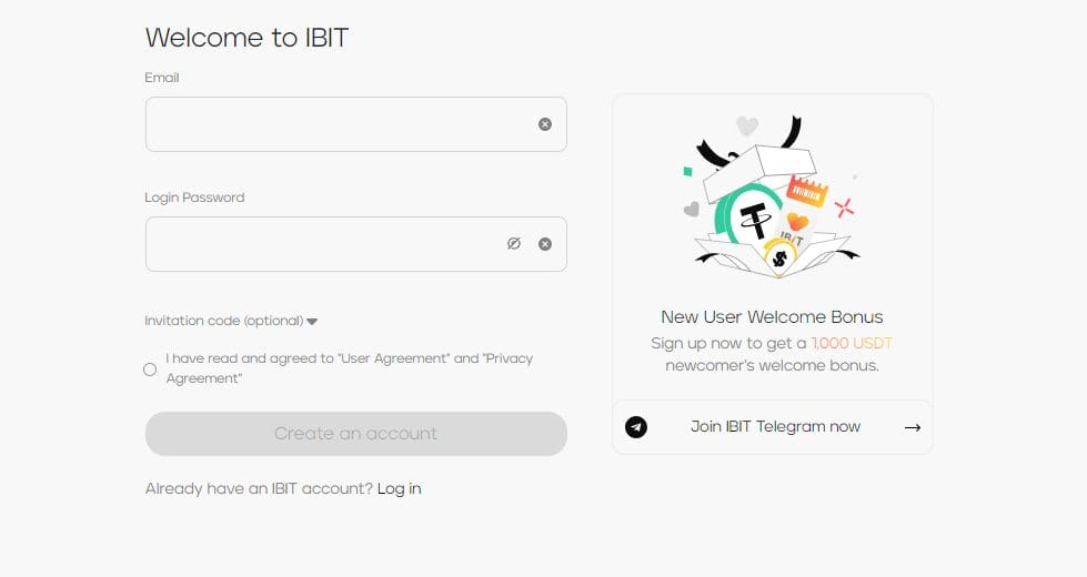Ibit Exchange Review 2024: Features, Fees, and Security Overview 3 How to Sign Up on IBIT Exchange?