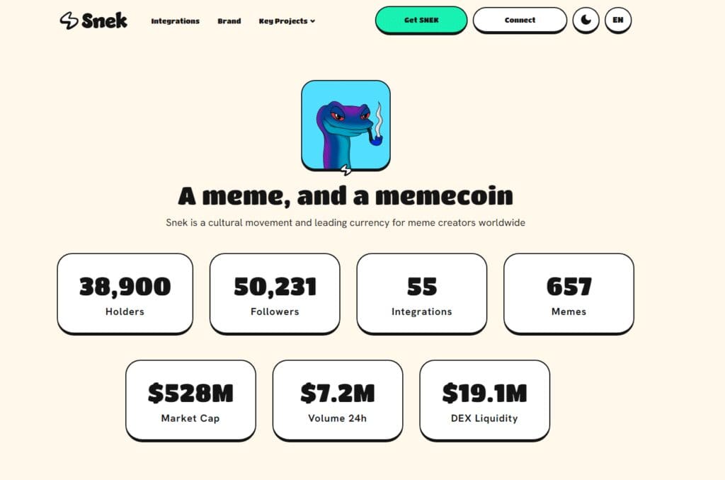 What is Peanut the Squirrel? How It Works & Its Features 2024 Review 8 Peanut the Squirrel coin Alternative Snek (SNEK)