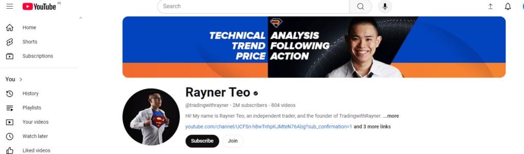 10 Best Forex Trading YouTube Channels 2 Rayner Teo Best Forex Trading YouTube Channels