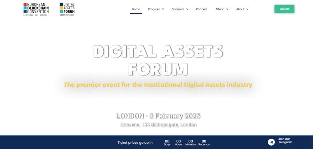 10 Top Crypto Events In 2025: Key Blockchain & Crypto Conferences 5 Digital Assets Forum