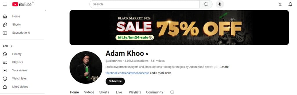 10 Best Forex Trading YouTube Channels 5 Adam Khoo Best Forex Trading YouTube Channels