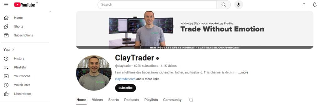 10 Best Forex Trading YouTube Channels 6 ClayTrader Best Forex Trading YouTube Channels