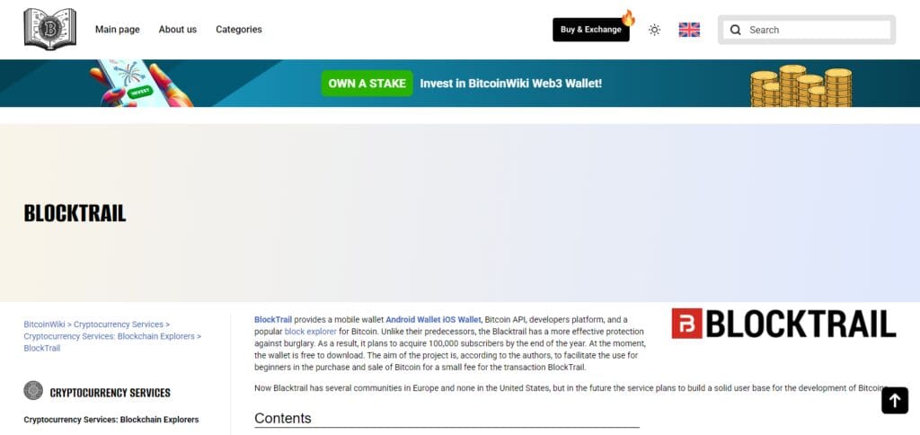 10 Best Blockchain Explorer In 2025 9 Blocktrail Blockchain Explorer