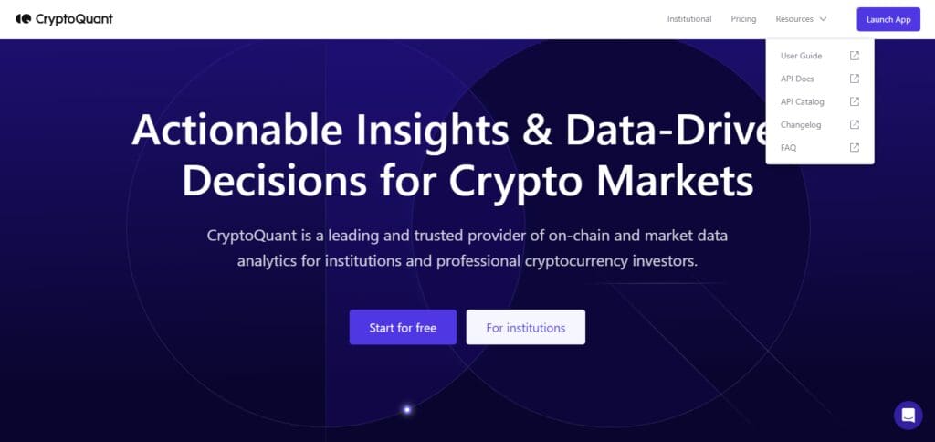 10 Best Crypto Analytics Dashboards | Top Tools For Insights 5 CryptoQuant