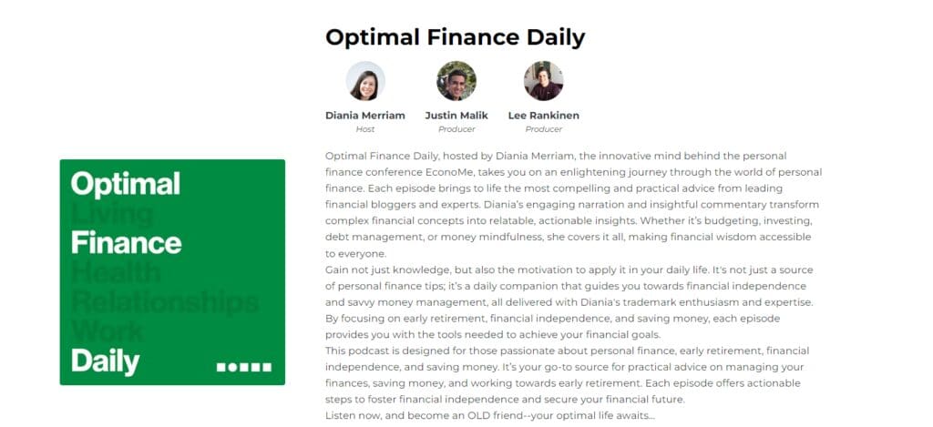 10 Best Podcasts on Finance to Boost Your Financial Knowledge 9 Optimal Finance Daily