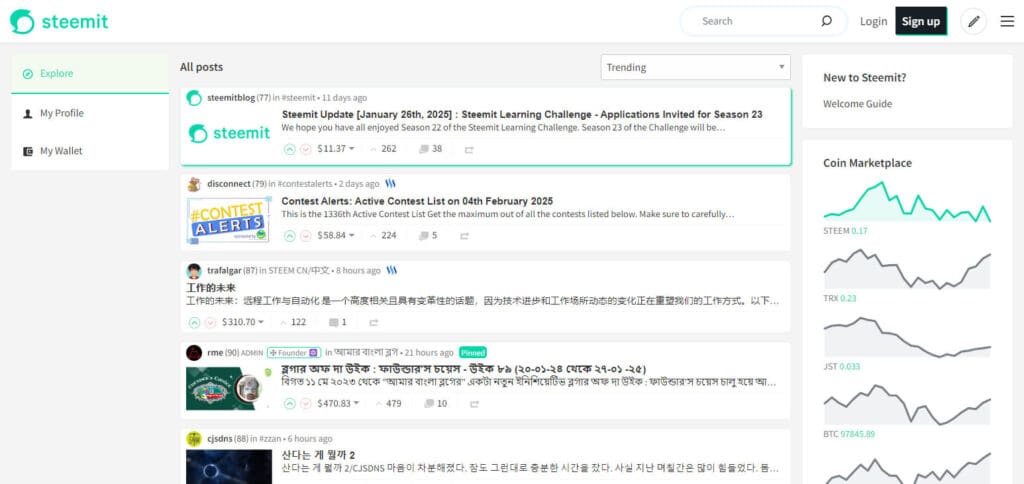 10 Top Blockchain Based Social Media Platforms 2 Steemit