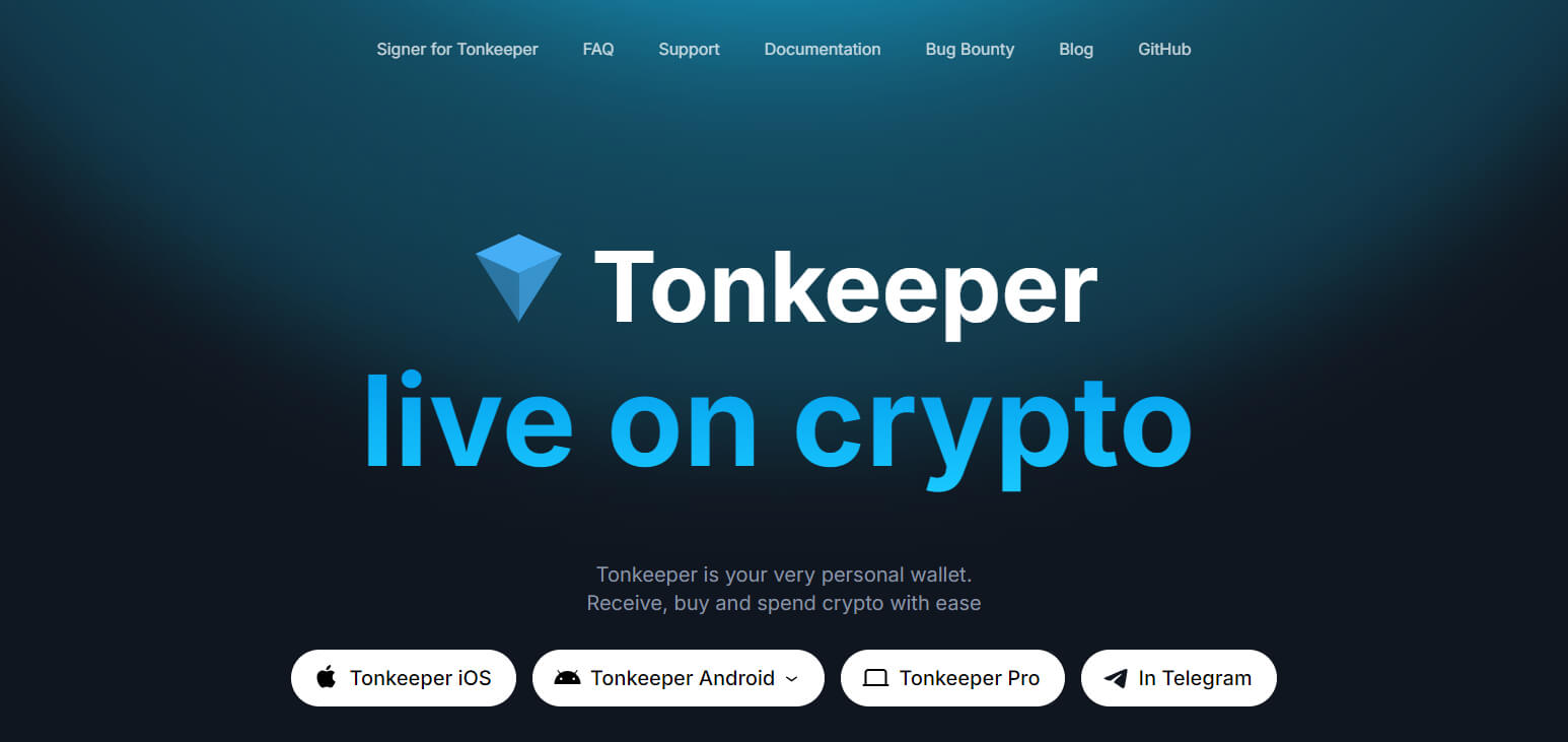Tonkeeper Wallet – Secure & Fast TON Crypto Storage