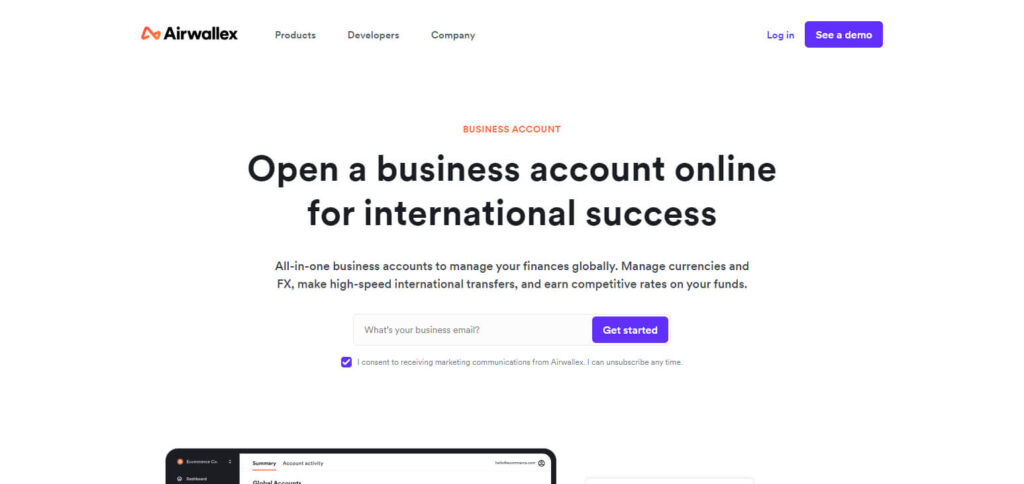 Airwallex Business Account