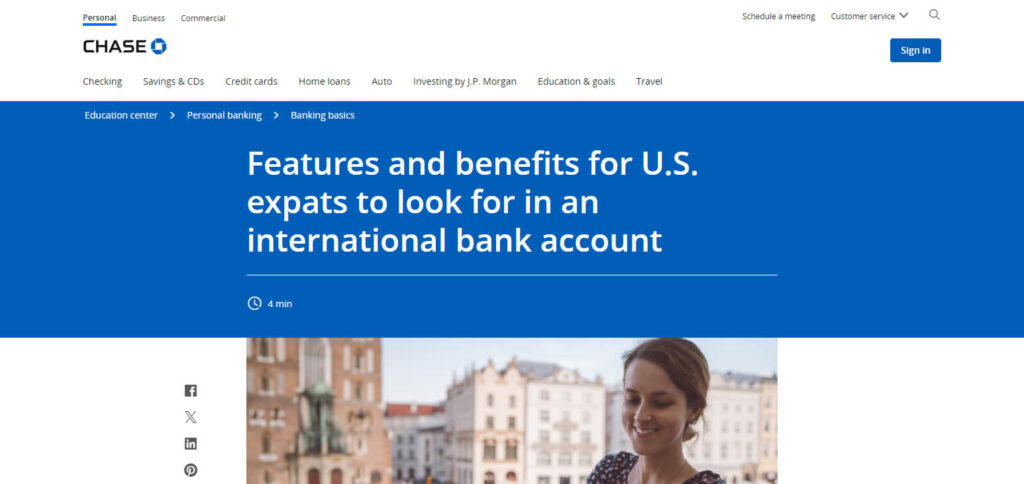 Chase International Business Account