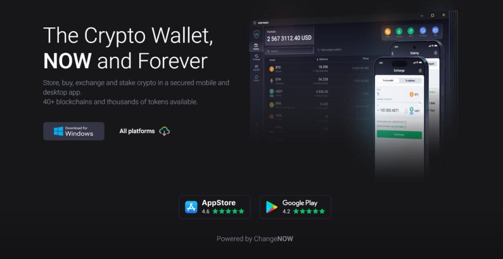 Changenow Crypto Exchange Review 2025: Features, Fees, and Security Overview 4 NOW Wallet
