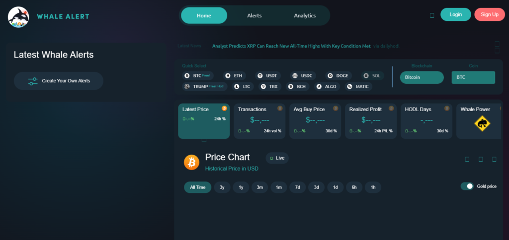 Access Whale Alert
