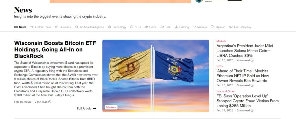 How to Use Decrypt Crypto News for Reliable Updates & Insights 6 Newsletters