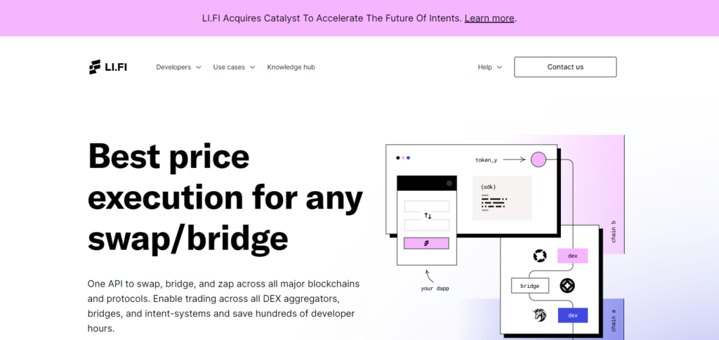 Visit The Site: Go to the domain of Li.Fi and proceed to link your wallet.