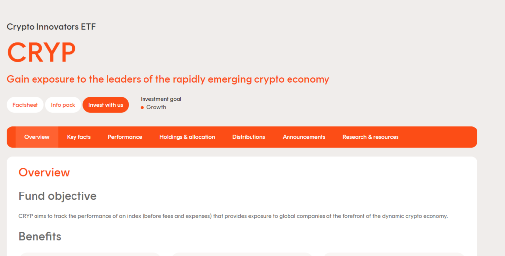 iShares Crypto Innovators ETF (ICRYPTO)
