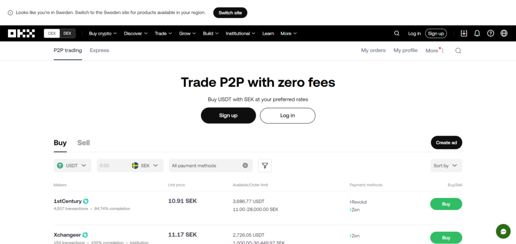 OKX P2P  