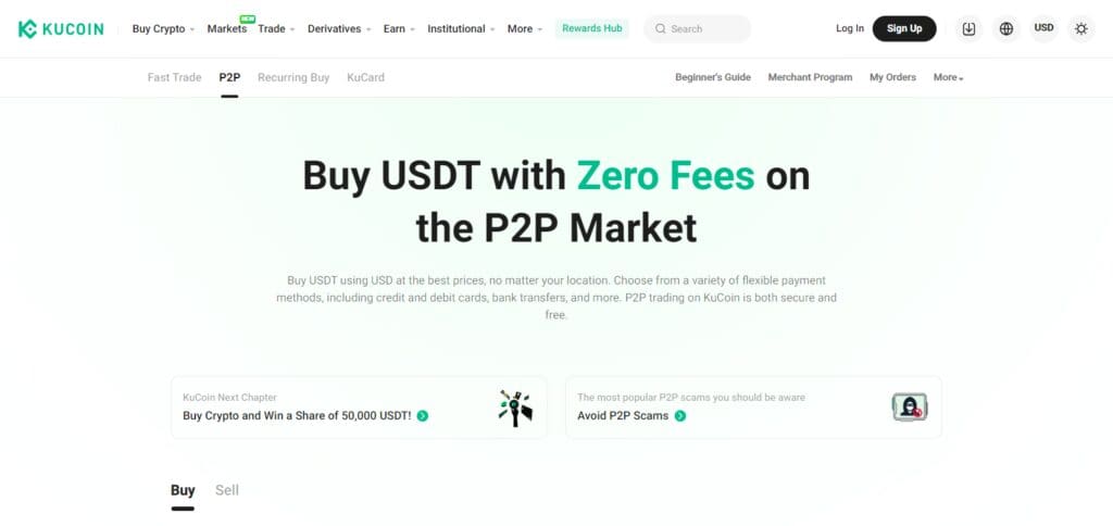 Where to Buy Crypto Without Fees 3 KuCoin P2P