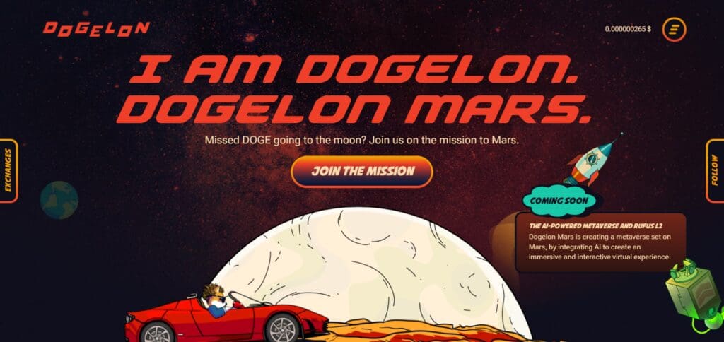 9 Top Dog-Themed Coins by Market Cap 4 Dogelon Mars