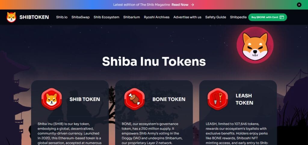 9 Top Dog-Themed Coins by Market Cap 3 Shiba Inu