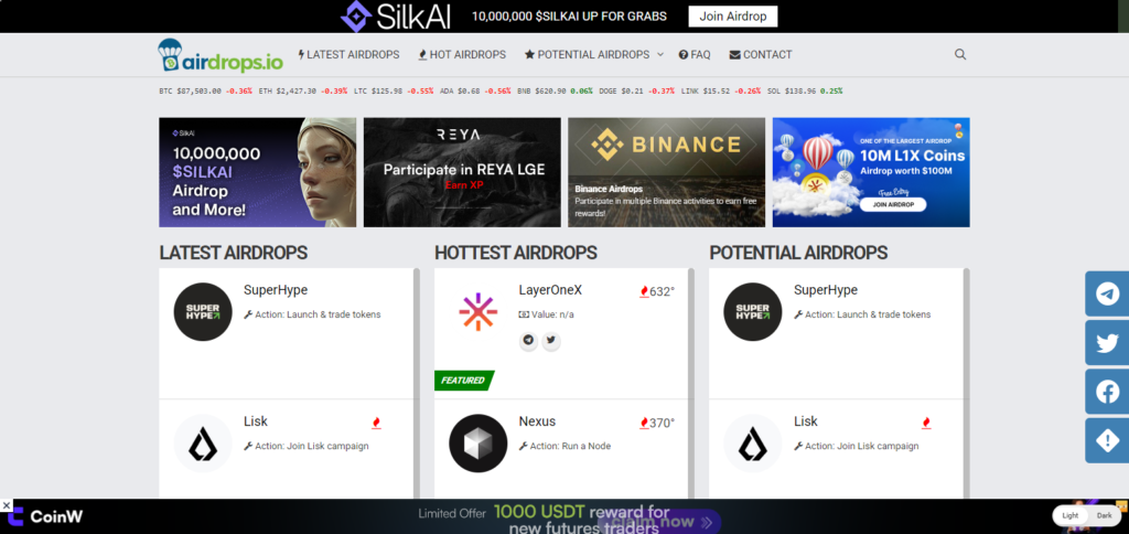 Airdrops.io