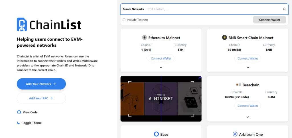 How to Add Scroll Network to MetaMask Wallet | Easy Step-by-Step Guide 5 Go to Chainlist