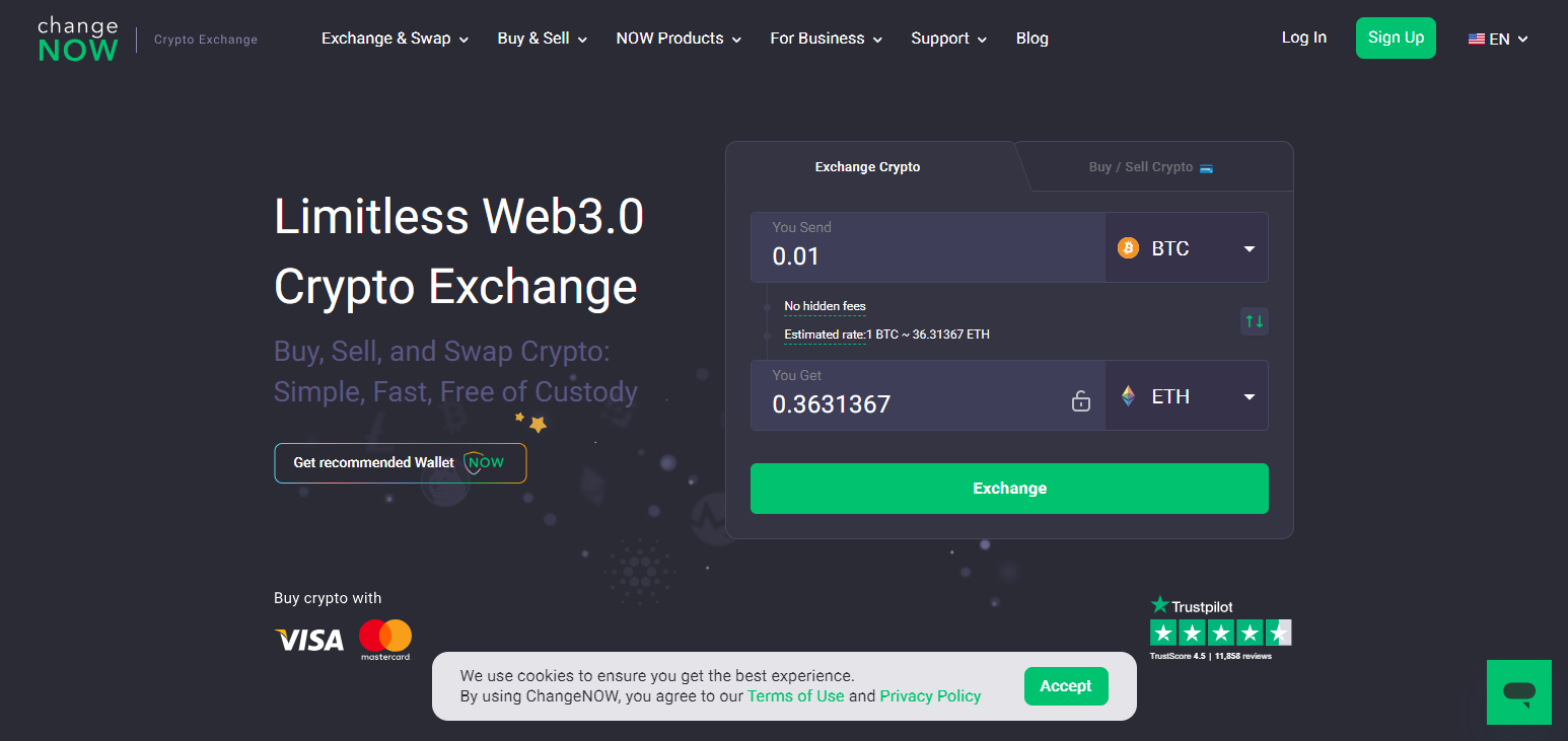 Changenow Crypto Exchange Review 2025: Features, Fees, and Security Overview