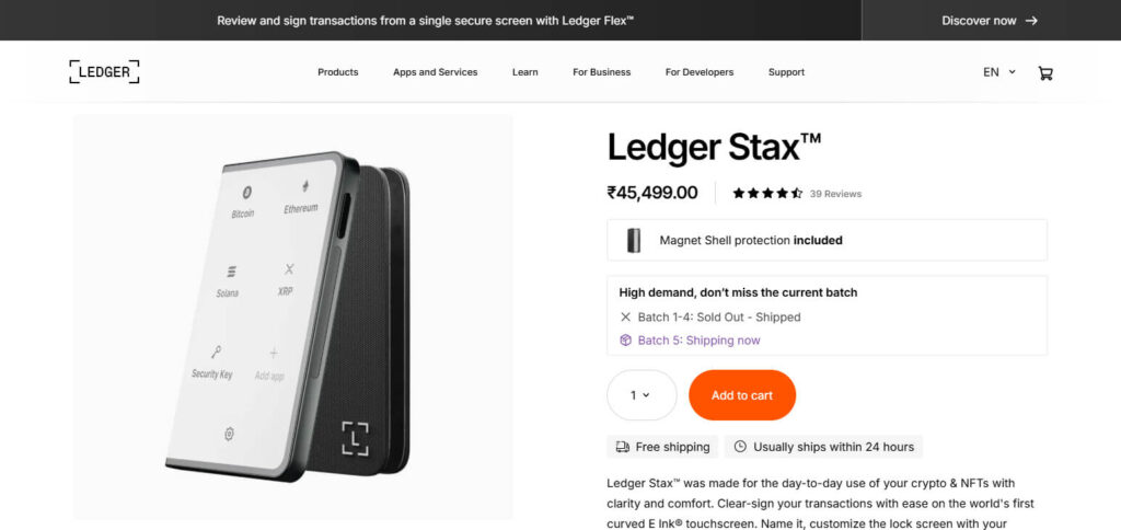 Ledger Stax