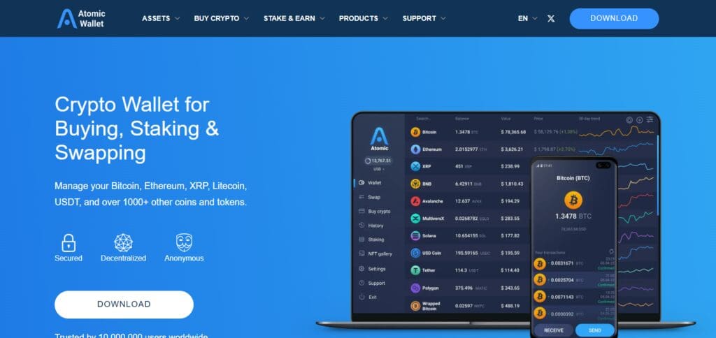 10 Best Altcoin Wallet Apps In March 2025 3 Atomic Wallet