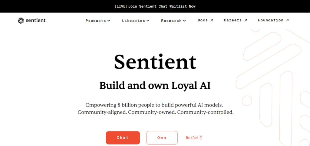 10 Best Ai Agents On Sui Blockchain 3 Sentient AI