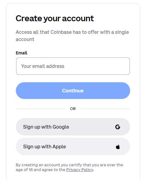 Create an Account