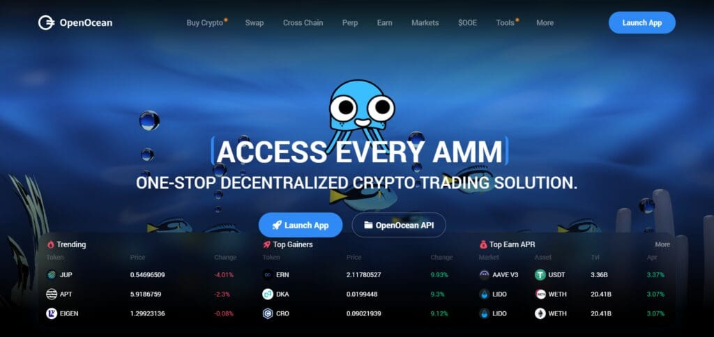 10 Best Cross-Chain Aggregators For Small Transactions 4 OpenOcean