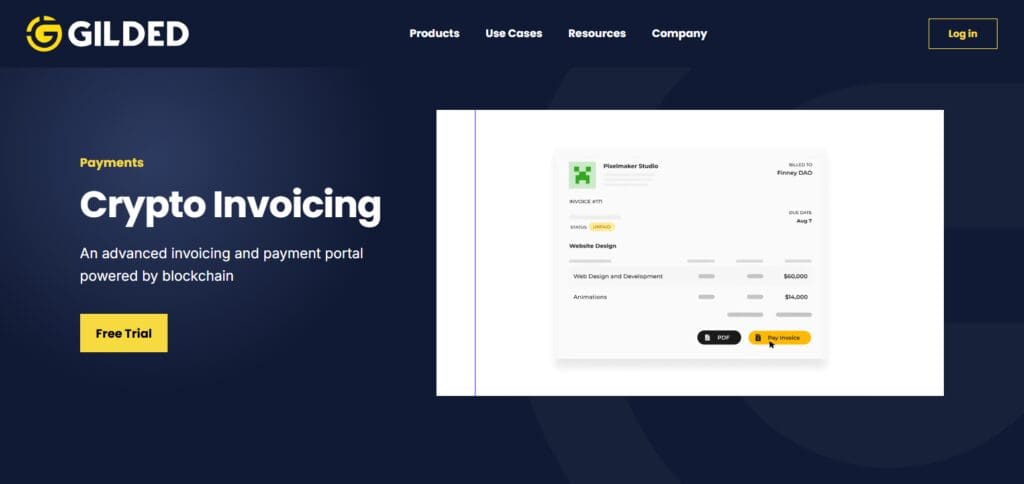 9 Best Cryptocurrency Invoice Platforms In 2025 9 Gilded Finance Crypto Invoice