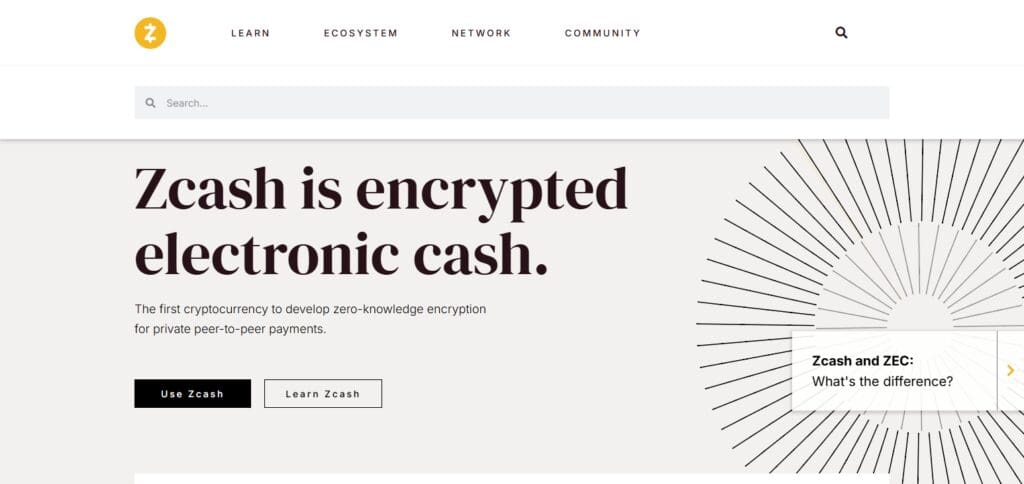 10 Top Privacy-Focused Blockchains: Enhance Your Security 3 Zcash (ZEC)