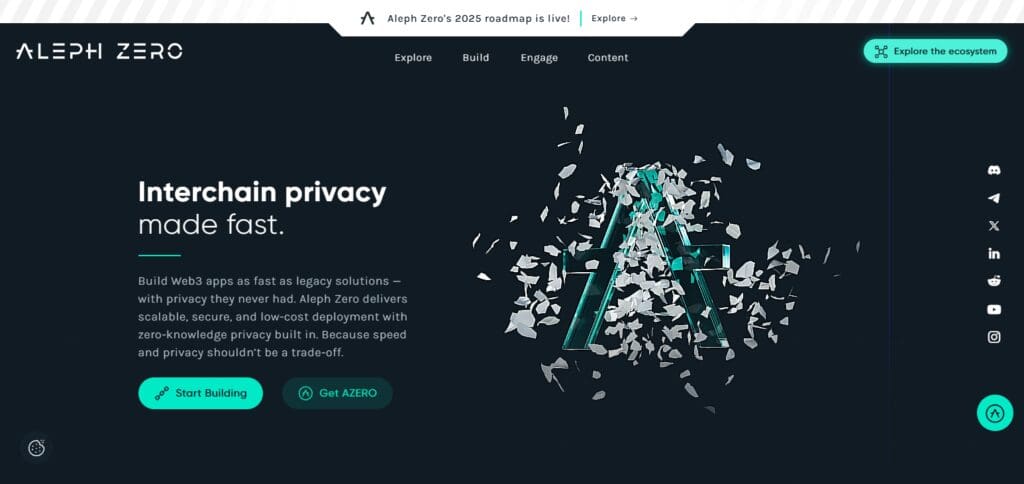 10 Top Privacy-Focused Blockchains: Enhance Your Security 7 Aleph Zero (AZERO)
