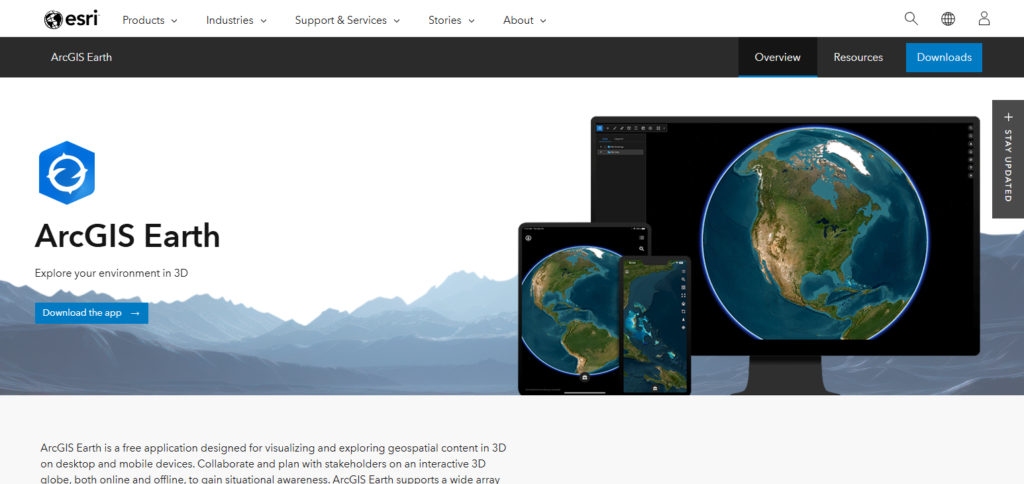 Esri ArcGIS Earth  Alternative of Google Earth