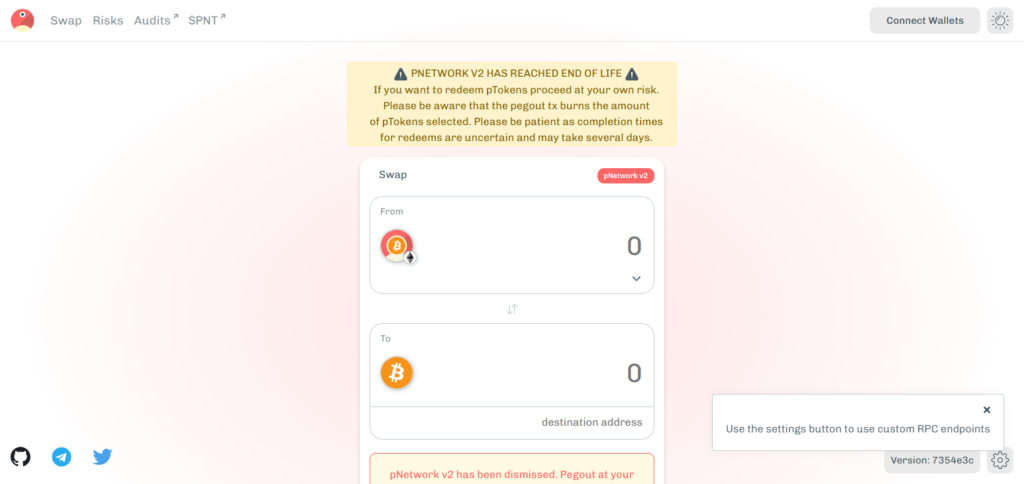 pNetwork dApp
