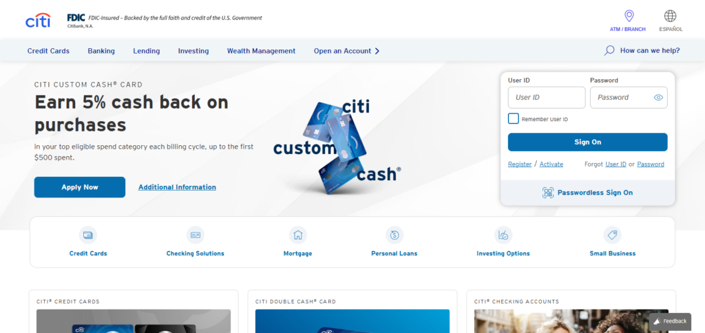 Citibank (US, Global)