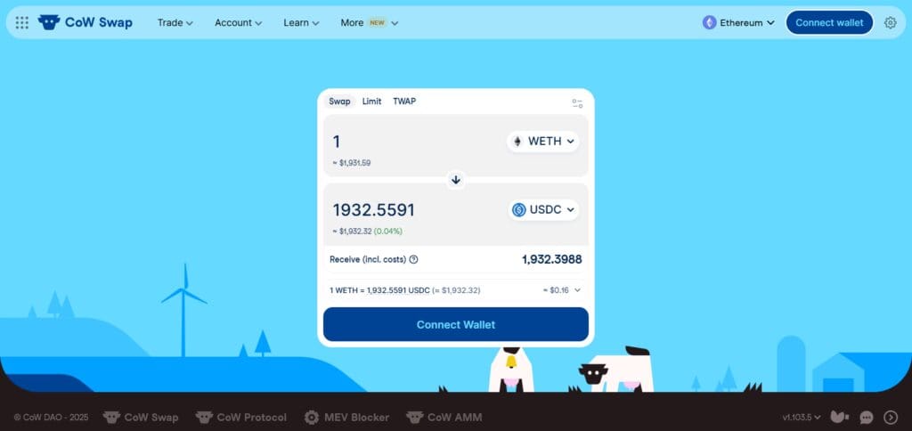 10 Best Cross-chain Aggregator Apps 9 CoW Swap