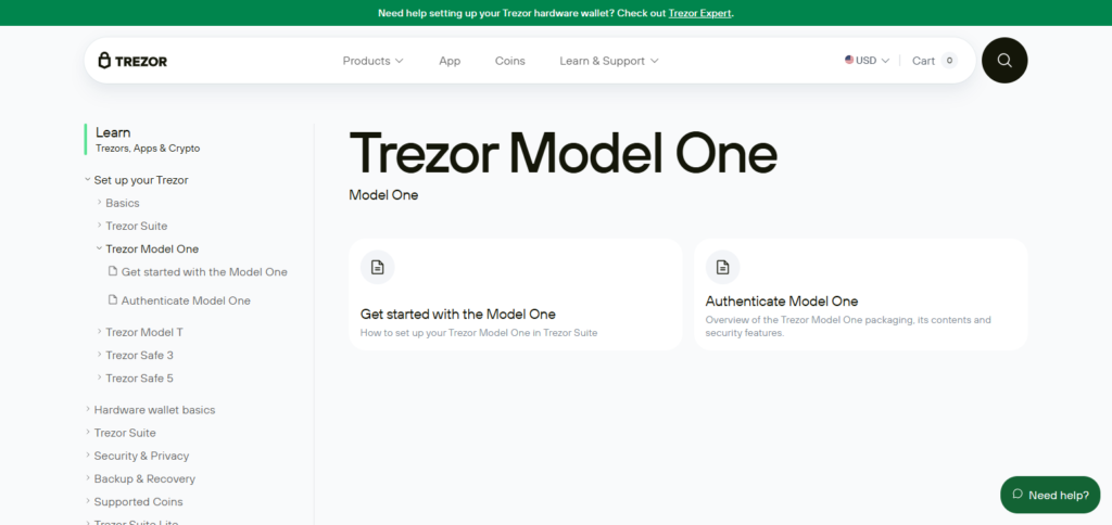 Trezor Model One